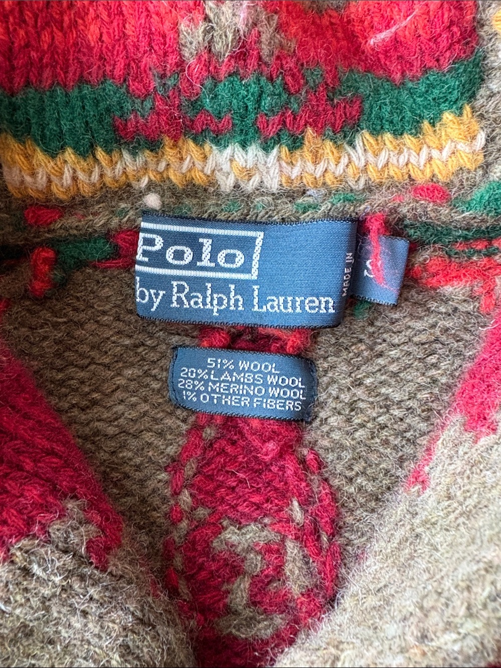 Ralph Lauren Aztec Sweater - Picture 3 of 6